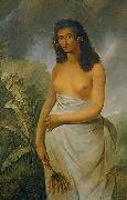 John Webber The Tahitian Princess Poedua France oil painting artist